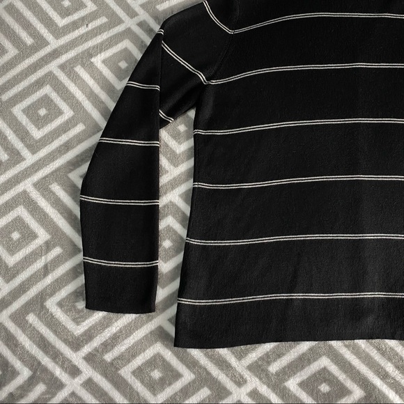 Worthington Vintage Striped Button Up Sweater - Picture 6 of 16